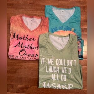 Jimmy Buffet V-neck Tops